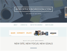 Tablet Screenshot of boxofficeboredom.com
